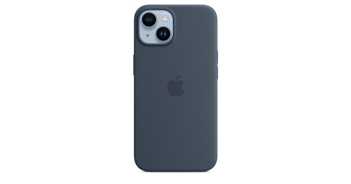 Apple Silicone Case with MagSafe for iPhone 14 – Midnight