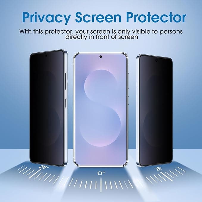 amFilm Auto-Alignment OneTouch Privacy Screen Protector for Samsung Galaxy S25 Edge