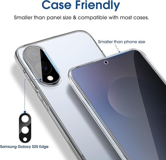 amFilm Auto-Alignment OneTouch Privacy Screen Protector for Samsung Galaxy S25 Edge