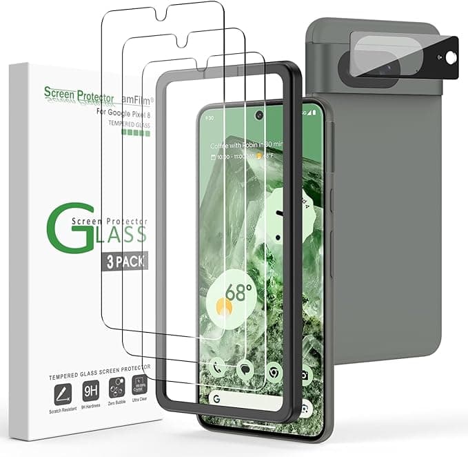 amFilm OneTouch Glass Screen Protector for Google Pixel 8